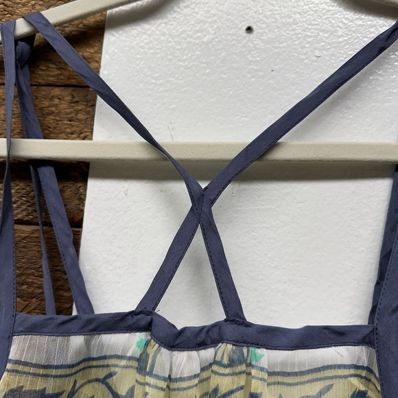 Free People Sheer Printed Strappy Top – Size Small - Picture 6 of 7